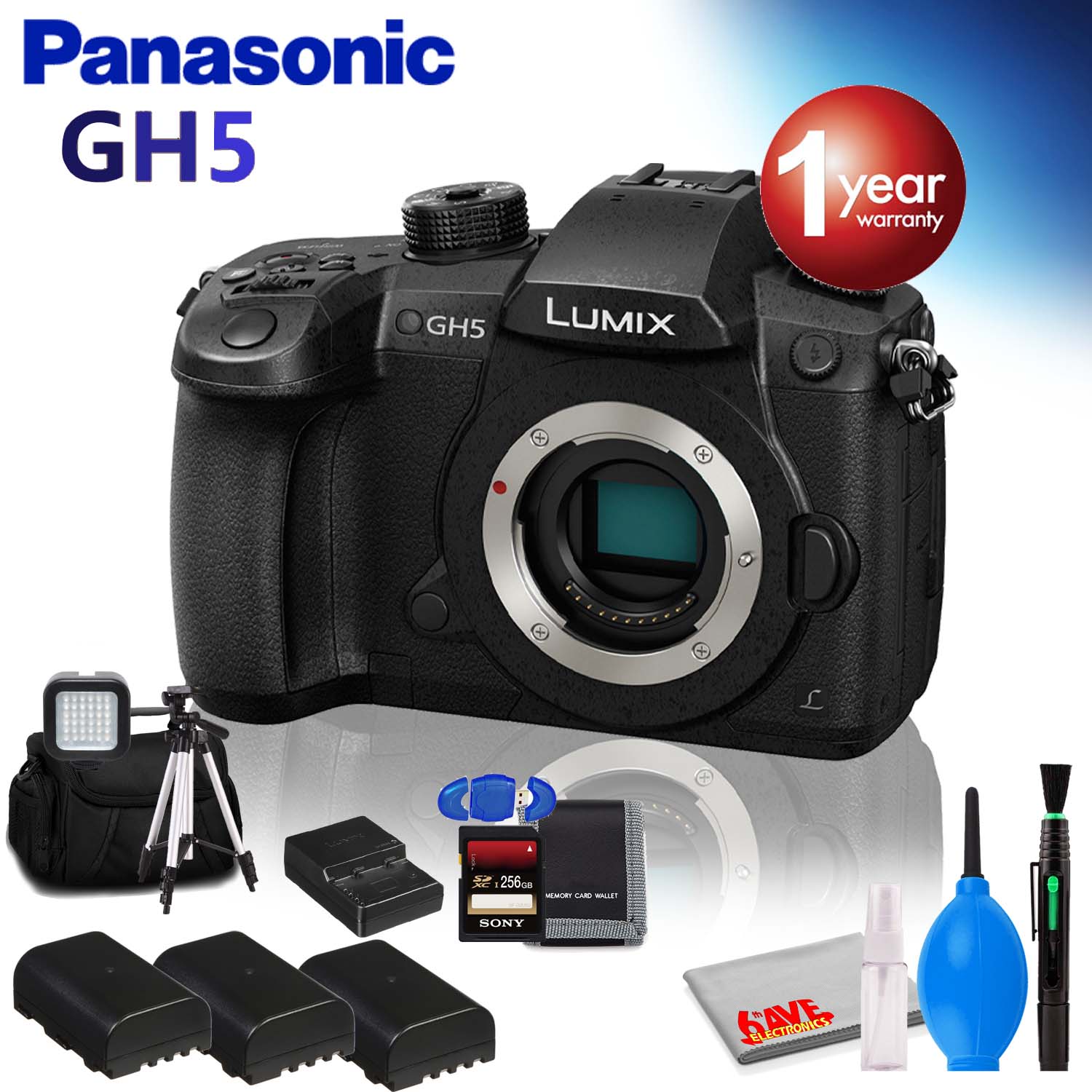 Panasonic Lumix DCGH5 Mirrorless Micro Four Thirds Digital Camera