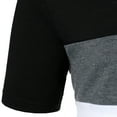 thumbnail image 5 of heyac Polo Shirt Men Color Blocked Pullover Golf Polo T Shirts Relaxed Fit Sport Ribbed Collared Tee Summer Outdoor Work Short Sleeve, 5 of 7