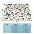 thumbnail image 4 of XMXT Flannel Throw Blanket for Couch, Abstract Maple Leaf Jungle Bed Sofa Decor Blankets for Home Bedroom, 50 x 40 inches, 4 of 9