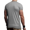 thumbnail image 4 of Kilaqueen Mens Casual Short Sleeve Workout Muscle T-Shirts Soft Lightweight Scoop Neck Slim Fit Gym Bodybuilding Athletic Summer Tops, 4 of 7