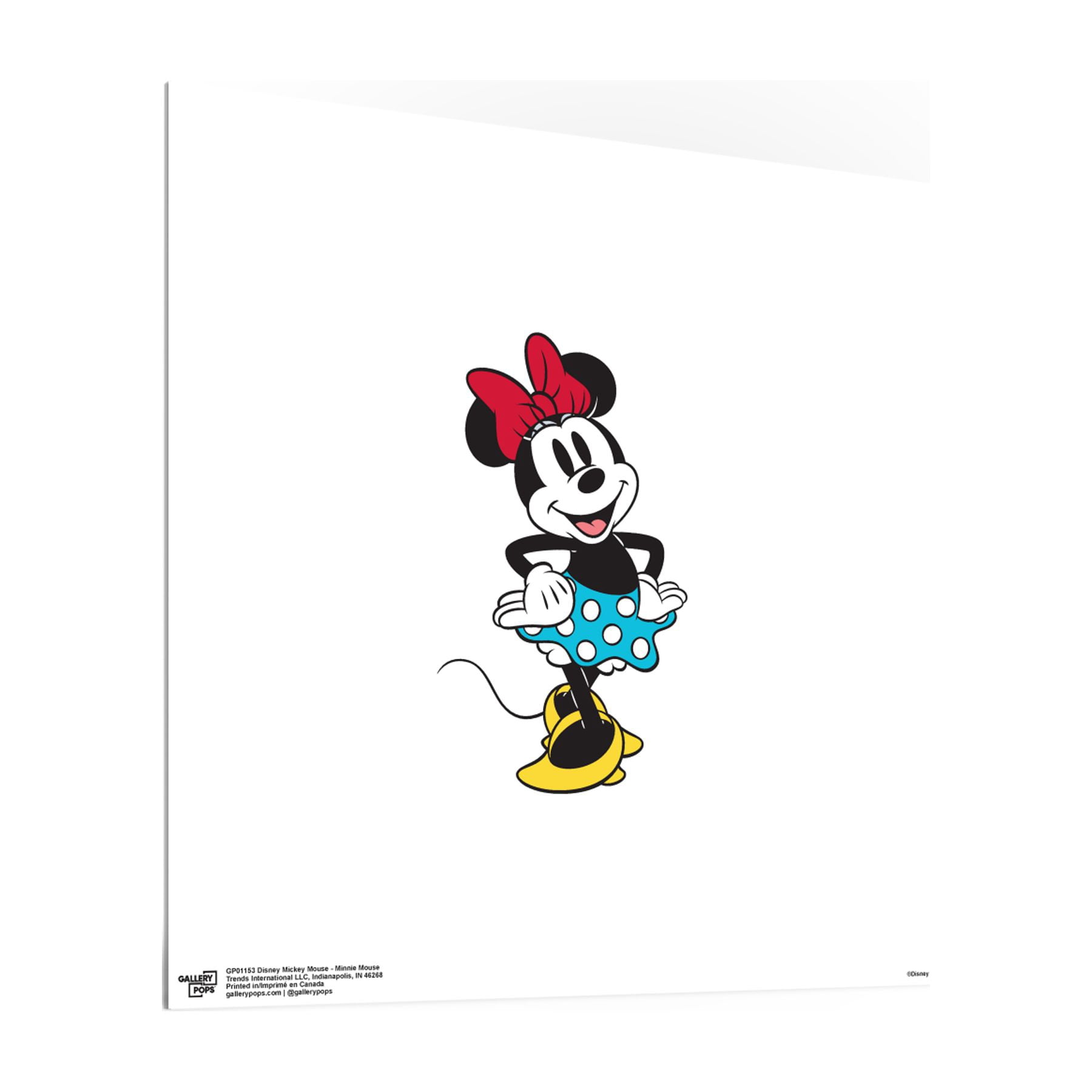 Gallery Pops Disney Mickey Mouse - Minnie Mouse Wall Art, Black
