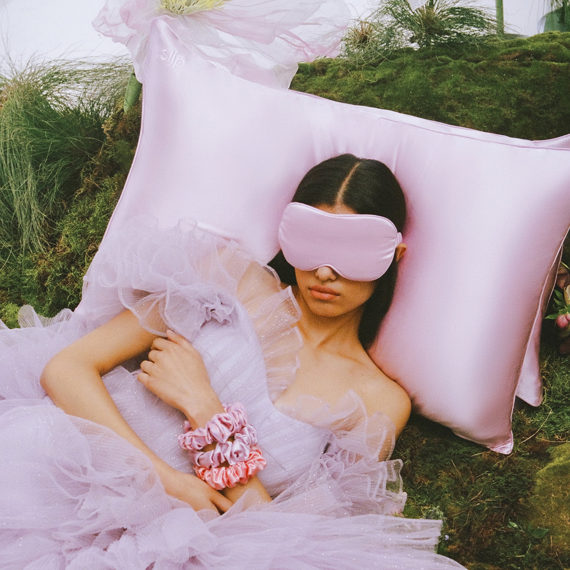slip pure silk contour sleep mask - wildflower