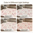 thumbnail image 7 of ODIKA 4'x6' Beige Pink Elegance Floral and Leaf Design Washable Area Rug Vintage Inspired Botanical Patterns for Home Decor for Dorm Room, Small Living Stain Resistant Low Profile, Easy Care, 7 of 7