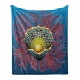 thumbnail image 1 of Pearls Soft Flannel Fleece Blanket, Giant Majestic Unique Pearl Mussel and Ivy Coral Deep down in the Sea Art Print, Cozy Plush for Indoor and Outdoor Use, 60" x 80", Blue Red Yellow, by Ambesonne, 1 of 6