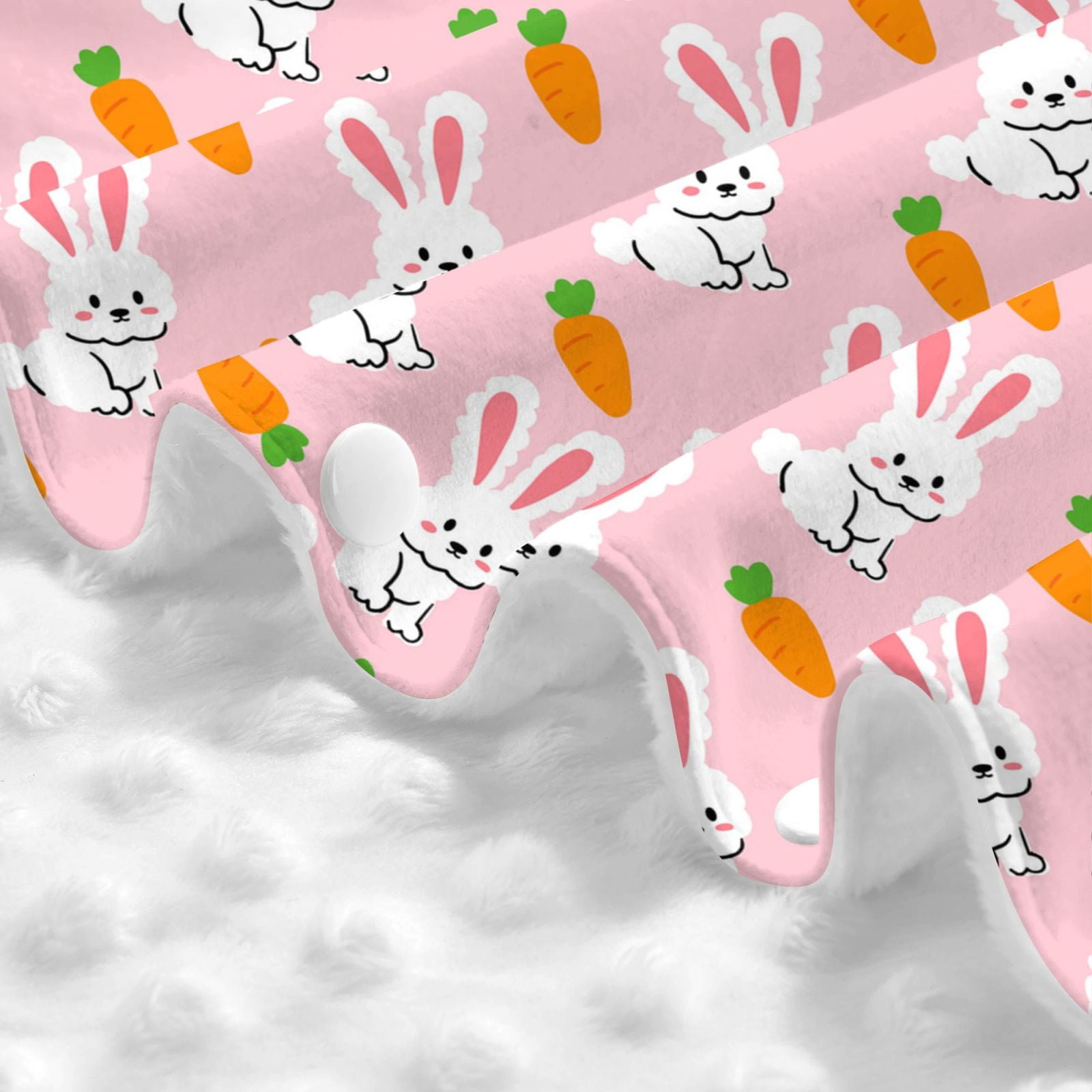 Naloa Rabbit And Carrot Baby Car Seat Cover, Breathable Baby Carrier Cover, Multiuse Baby Carrier Cover & Nursing Breastfeeding Cover