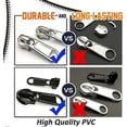 thumbnail image 3 of 6-pack Fixed Zipper Pullers - Zipper Slider Repair, Instant Zipper Set - Detachable Rescue Replacement Bag, 3 of 5