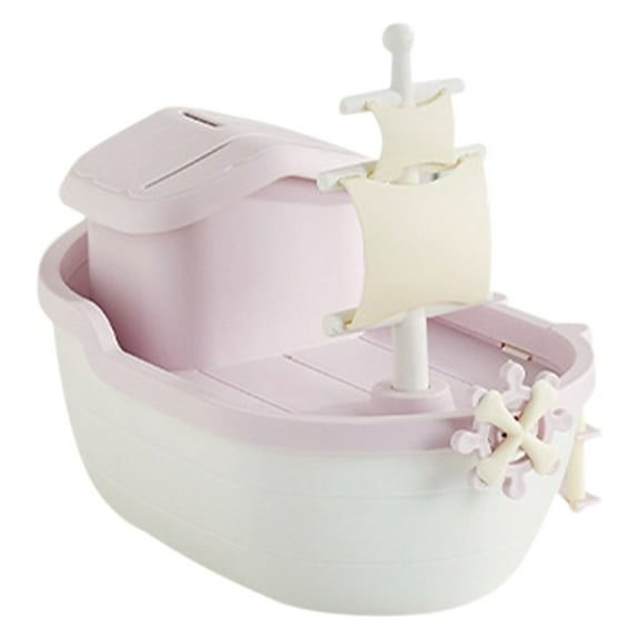 MLINS Cute Ship Shaped Piggy Bank Cartoon Design Money Storage Holder Coin Saving Box