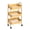 Khaki, variant on 3 Tier Utility Rolling Cart with Lockable Wheels, Metal Multifunctional Storage, Organizer Cart for Kitchen, Office, Living Room, Makeup, Craft, Art Studio,Navy Blue