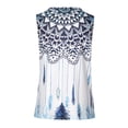 thumbnail image 5 of under $5 JINMGG Tank Tops for Women under $5,Fashion Woman V-Neck Sleeveless Blouse T-Shirt Ethnic Retro Printing Loose Tops Blue M, 5 of 8