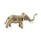 thumbnail image 3 of Figuras de elefantes,Figuras de elefantes de latón,artesanías decorativas,Adornos de elefantes tailandeses coleccionables para decoración del hogar,Estatuas de animales pequeños Estantería, 3 of 8