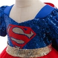 thumbnail image 4 of SUEE Superhero Costume Dress For Toddler Girls Sequins Cosplay Role Play Clothes Halloween Dress Up, 4 of 7