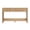 Natural Oak - Flated Panel - 45", variant on Amerlife 45" Fluted Console Table with 2 Drawers and Open Shelf, with Rounded Edges, for Hallway, Foyer, Behind Couch, Living Room, Brown