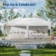 thumbnail image 4 of 10x20 pop-up canopy tent-commercial grade con dual wall system tamaño completo protection steel frame y tamaño completo accessories kit para market stalls backyard events y camping outdoors, 4 of 5