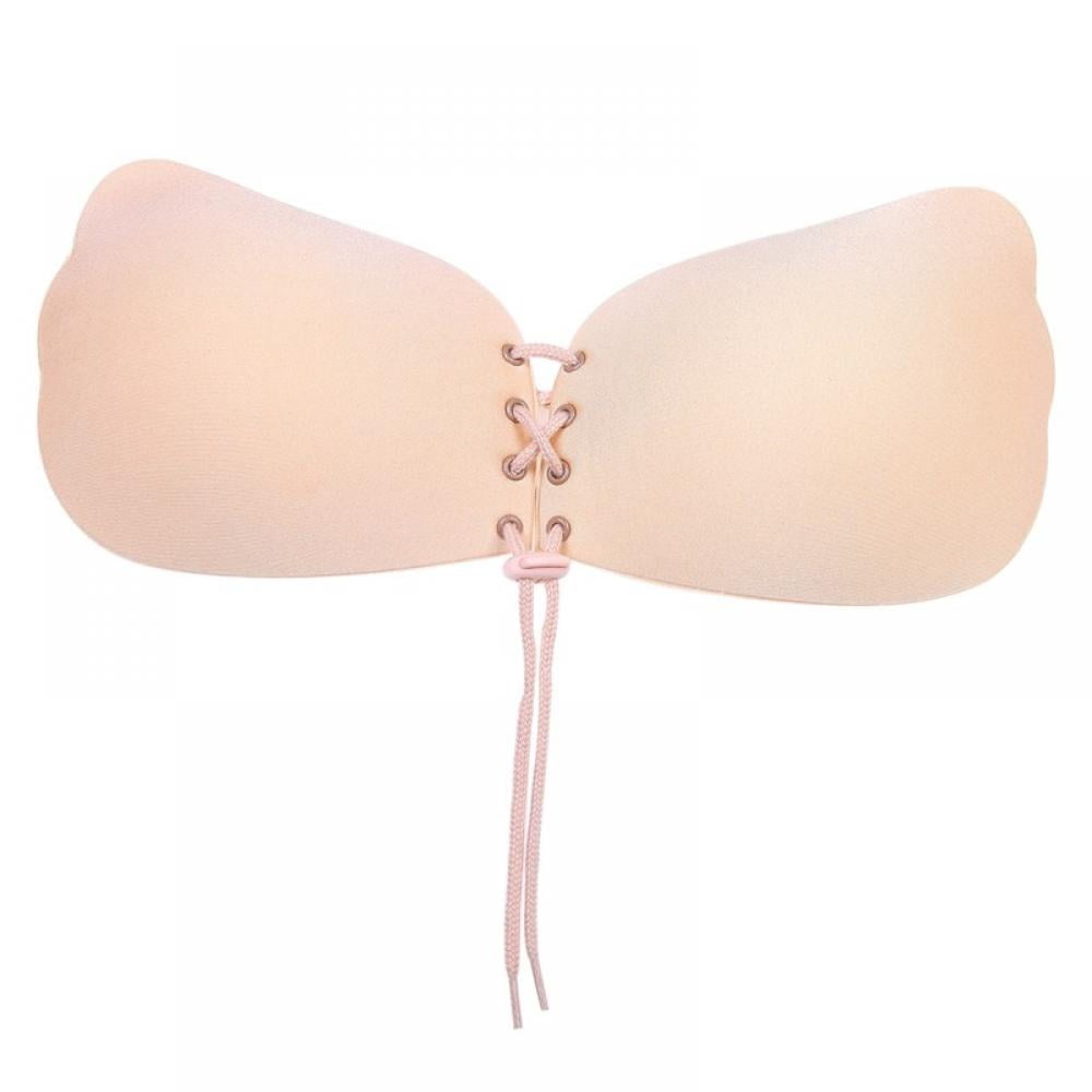 JANDEL Sticky Bra,Breathable Strapless Bra Adhesive Push Up Backless Bras,Suitable for Backless