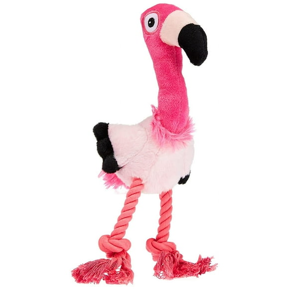 All For Paws Ultrasonic DJ Flamingo Dog Toy, Silent Squeaker Plush Toy, Dog Snuggle Toy Not for Aggressive Chewers