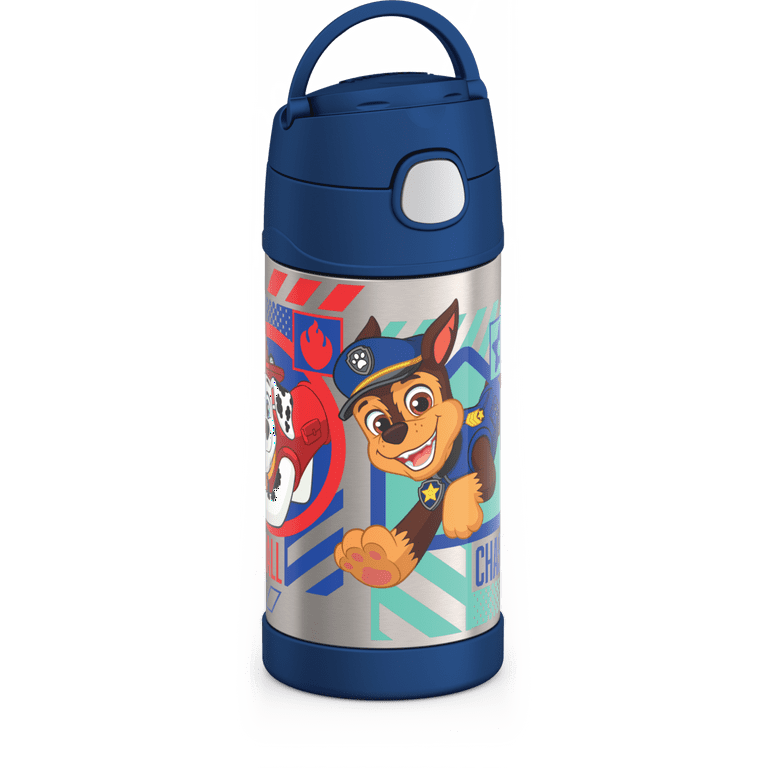 Thermos Kids Stainless Steel Vacuum Insulated Funtainer Straw Water Bottle, Paw  Patrol, 12 fl oz 