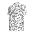 thumbnail image 2 of Balery Hand Drawn Snake Printed Men’s Short Sleeve Polo Shirt, Midweight Men's Shirt,Golf Polo shirts -Medium, 2 of 9