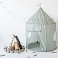 thumbnail image 2 of 3 Sprouts Kids Play Tent Playhouse Castle with Recycled Fabric for Indoor and Outdoor Games in Green, 2 of 10