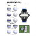 thumbnail image 3 of 2PCS Paquebot de Balle de Golf, Marqueur d'Alignement de Balle de Golf, 3 Lignes, Marqueur de Balle de Golf, Outil de Dessin de Ligne de Balle de Golf (Rouge), 3 of 7