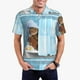 thumbnail image 1 of Fotbe Funny Cat Taking a Bath Camiseta Polo de Golf para Hombre con Estampado – Camisa Deportiva Transpirable con Cuello Abotonado-Small, 1 of 6