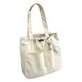 thumbnail image 1 of Minnieouse Manténgase a la moda con un bolso de hombro versátil y amplias aplicaciones para cualquier ocasión Bolso de gran capacidad Bolsas de mensajero y de hombro Blanquecino, 1 of 6