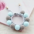 thumbnail image 6 of UDIYO Handmade Plush Balls Stitching Collar Dog Cat Neck Strap Scarf Bib Pet Supplies, 6 of 7