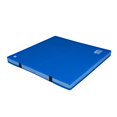 thumbnail image 1 of We Sell Mats 4 Inch thick Bifolding Gymnastics Crash Landing Mat Pad, Safety for Tumbling, Back Handspring Training and Cheerleading, 4 ft x 4 ft, Blue, 1 of 5
