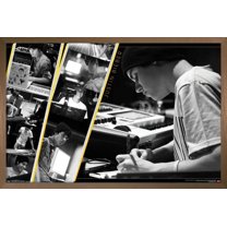 Justin Bieber - Studio Wall Poster, 14.725" x 22.375", Framed