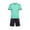 A Mint Green, variant on Boys Soccer Jersey Set Kids Football Training Uniform Quick Dry Ndbuld Children's Solid Color Football Suit Set Campus Sports Games Performance Matches Training Uniforms Jerseys Kids