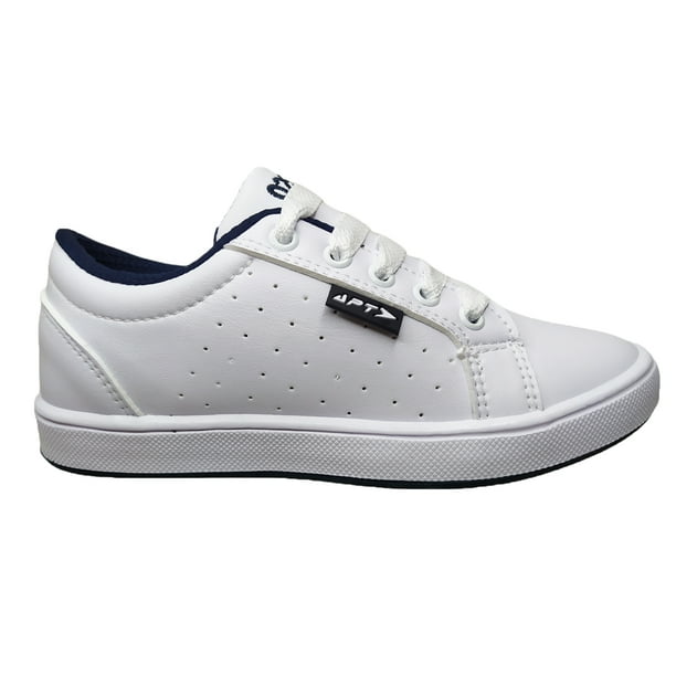 TENIS ESCOLAR JUVENIL APT Premium UNISEX BLANCO-MARINO MOD.251