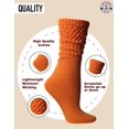 thumbnail image 2 of SOCKS'NBULK 6 Pairs Womens Scrunched Slouch Socks, Cotton Boot Socks Bulk Pack, 2 of 6