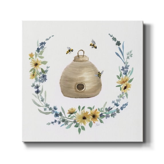 Bumble Bee Hive-Premium Gallery Wrapped Canvas - Ready to Hang