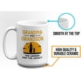 thumbnail image 5 of Grandma Mug White 15Oz - Grandma And Grandson - Grandma Family Birthday Grandson Vintage, 5 of 7