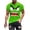 Green, variant on Men's Crew Neck Short Sleeve T-Shirt, Cartoon Angry Monster Face 3D Print Loose Fit Daily Casual Top M-XXXXL