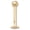 Colorname Misc: Yellow Gold, variant on Solid 14k Yellow or White Gold 16G 3mm Ball Labret Tragus Ear Lip Ring Stud Body Piercing Stud for Women