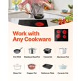 thumbnail image 6 of VEVOR Built in Electric Stove Top, 23.2 x 20.5 inch 4 Burners, 240V Glass Radiant Cooktop with Sensor Touch Control, Timer & Child Lock Included, 9 Power Levels for Simmer Steam Slow Cook Fry, 6 of 9
