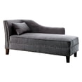 thumbnail image 3 of Furniture of America Contemporary Fabric Erlinda Chaise Lounge, Gray, 3 of 3