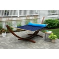thumbnail image 7 of Sol Living Ceara Patio Hammock Olefin Hammock Double Hammock for Two People Outdoor Patio Swing Chair Quilted Hammock Use Inside Outside Backyard Decor Porch Swing - Blue, 7 of 7