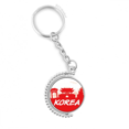 thumbnail image 1 of red outline landmark korea rotatable keyholder disc accessories chain clip, 1 of 3