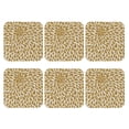 thumbnail image 2 of Disketp Gold Drops Funny Coasters,6 Pcs Leather Coasters With Holder, Perfect Housewarming Hostess Gifts,Protect Furniture From Water Marks Scratch And Damage, 2 of 9
