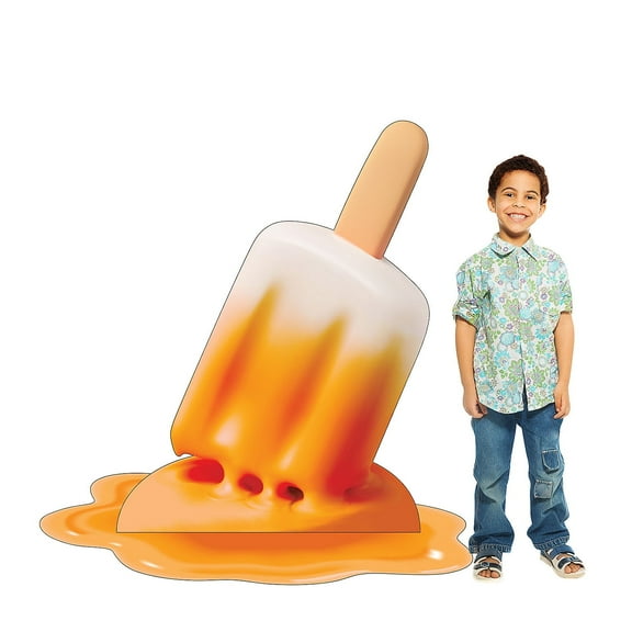 54" x 52" Melting Ice Pop Cardboard Cutout Stand-Up with Easel