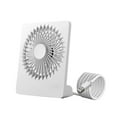 thumbnail image 2 of Ventilador de escritorio pequeño y portátil, con potente flujo de aire, silencioso, recargable por USB, para oficina, habitación y viajes., 2 of 9