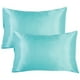 thumbnail image 2 of Funda de almohada de satén suave y sedoso 100% poliéster, ideal para cabello y piel con cremallera (51 * 76 cm * 2 piezas), 2 of 8