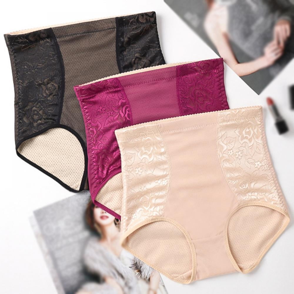 Stibadium Women's Underwear 3 Pack Soft Cotton High Waist Briefs