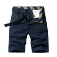 thumbnail image 2 of Jophufed Fashion Men's Pants Pocket Zipper Buttons Solid Leisure Time Tooling Shorts Cargo Pants, 2 of 4