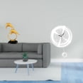 thumbnail image 2 of Figura de delfín realista moderna y reloj de pared con números arábigos para decoración del hogar, la oficina, la cocina, el estudio, la entra, 2 of 8
