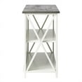thumbnail image 3 of Console de Rangement en Bois Massif 52 Pouces Style Ferme - Blanc/gris, 3 of 12