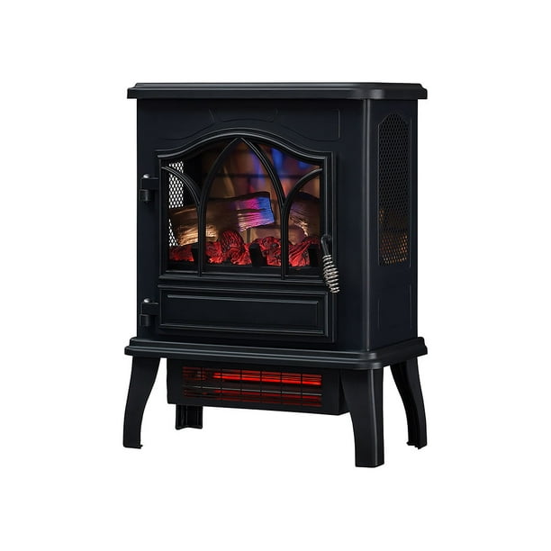 Duraflame 3D Infrared Quartz Electric Space Heater, Black