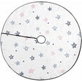 thumbnail image 1 of FMSHPON Stars Cartoon Pattern Xmas Christmas Tree Skirt Stand Mat for Holiday Party Decoration Indoor Outdoor 48 inches, 1 of 3
