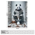thumbnail image 4 of Orinice Humorous Animal Warm Lightweight Blanket Soft Fleece Blankets Throw Blanket Living Rooms Sofa Decor Cow Gifts All Seasons Super Soft Blanket for All Seasons 60x80in, 4 of 6